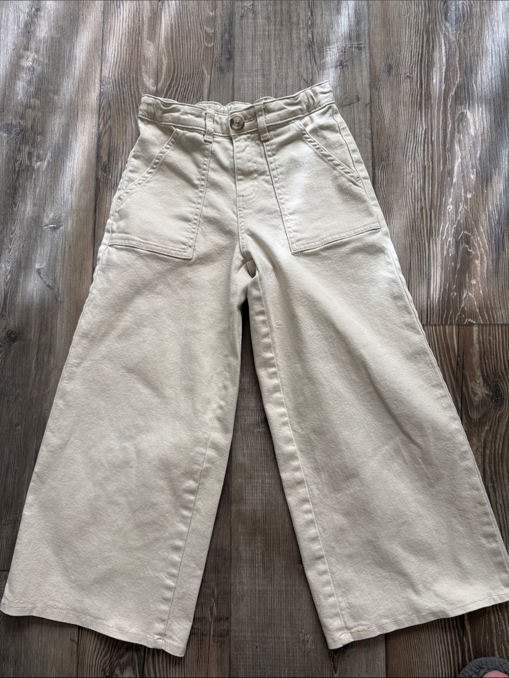 Epic Threads Wide Leg Beige Kids Pants